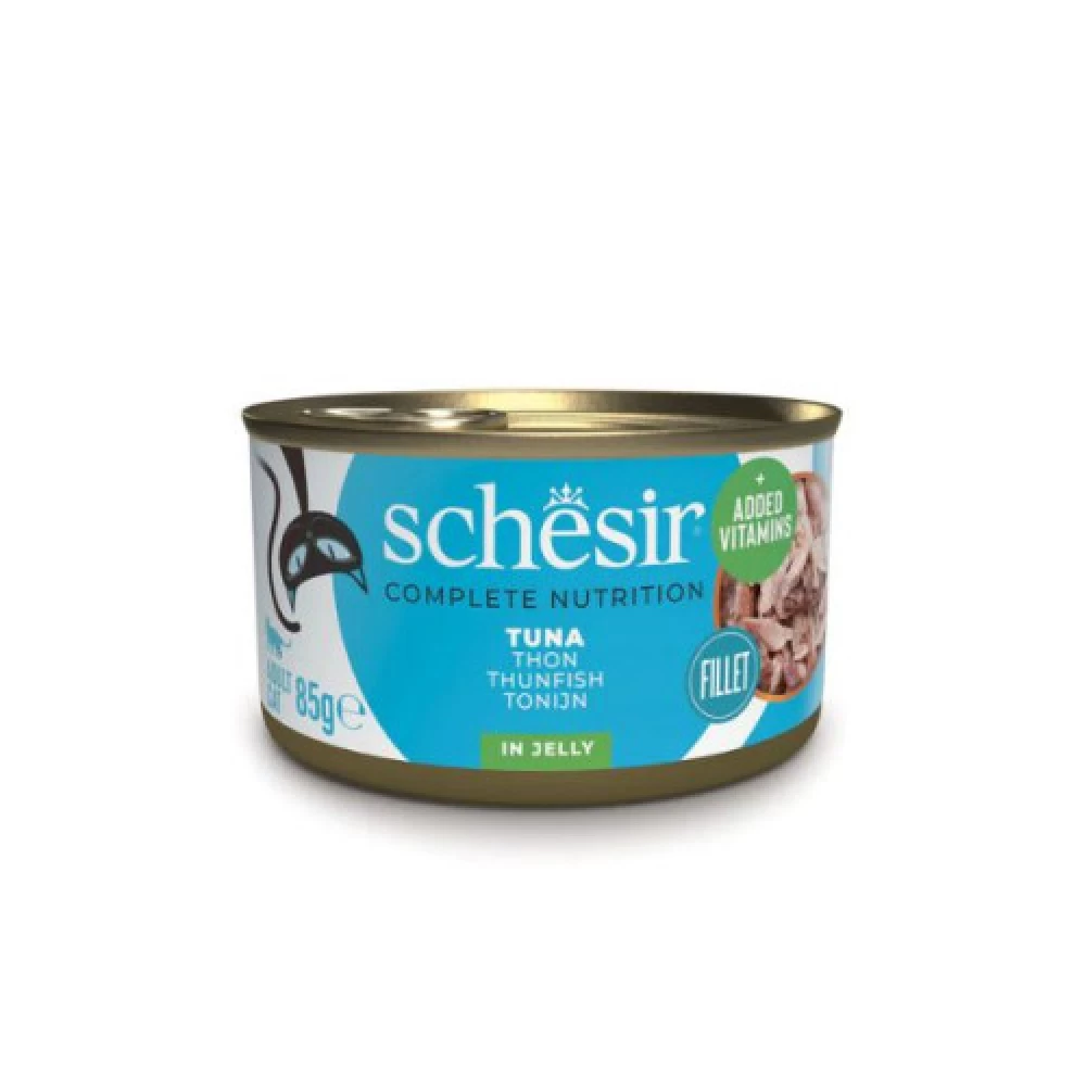 Schesir Cat Conserva cu Ton in Jeleu 85 g Hrană Umedă pentru Pisici