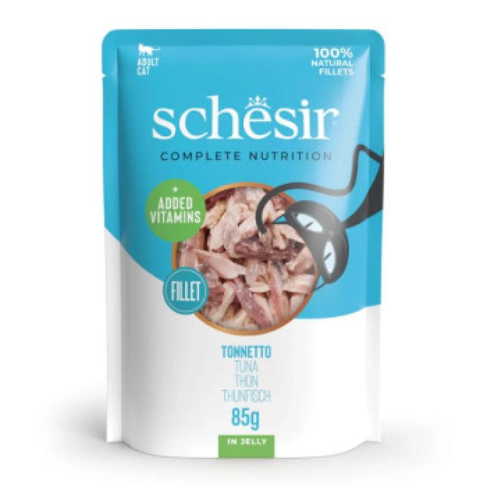 Schesir Cat Plic cu Ton in Jeleu 85 g Hrană Umedă pentru Pisici