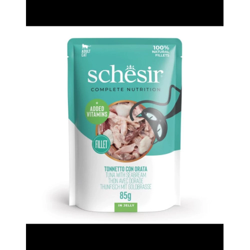 Schesir Cat Plic Ton si Dorada in Jeleu 85gr Hrană Umedă pentru Pisici Schesir Cat Plic Ton si Dorada in Jeleu 85gr Hrană Umedă pentru Pisici