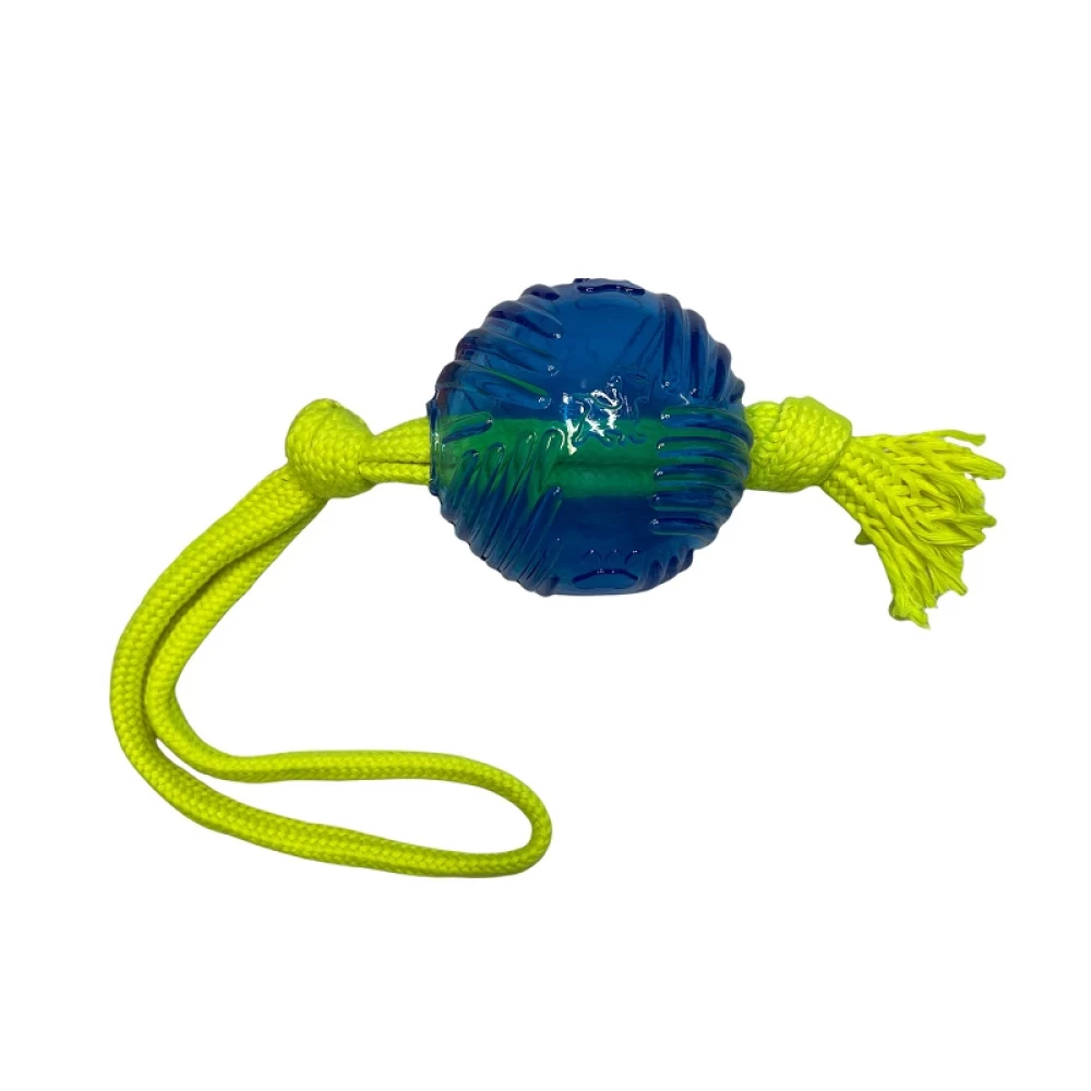 Pet interest Jucărie caine Minge cu Sfoara  TPR L 45cm