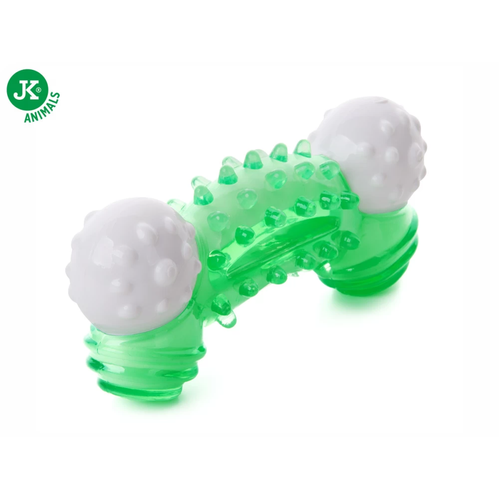 Jk Animals Jucarie Caine Os TPR Verde 12.5 cm