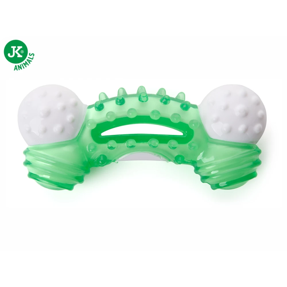 Jk Animals Jucarie Caine Os TPR Verde 12.5 cm