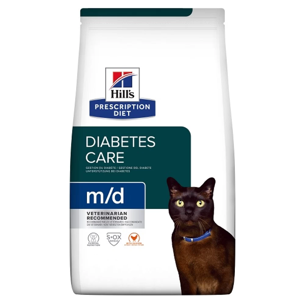 Hill's PD Feline m/d - Diabet sau Obezitate, 3 kg
