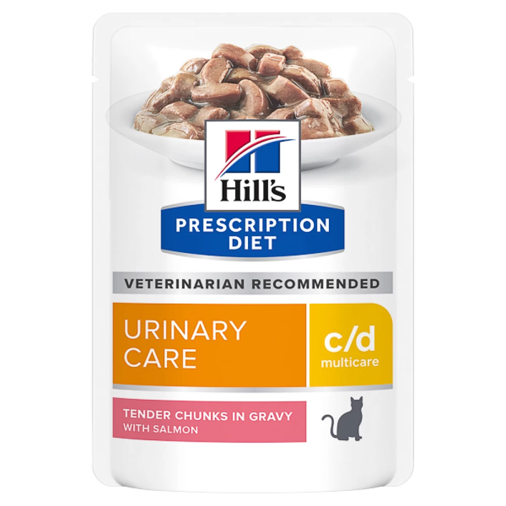 Hill's PD Feline c/d Multicare - Prevenirea Recurentei Struvitilor, Somon, 85 g