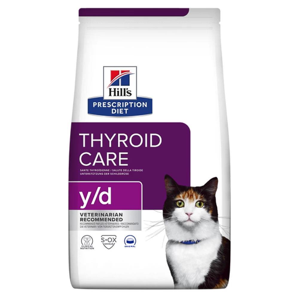 Hill's PD Feline y/d - Tulburari ale Glandei Tiroide, 3 kg