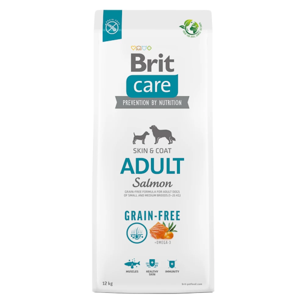 Brit Care Grain-Free Adult Somon si Cartofi, 12 kg Hrană Uscată pentru caini