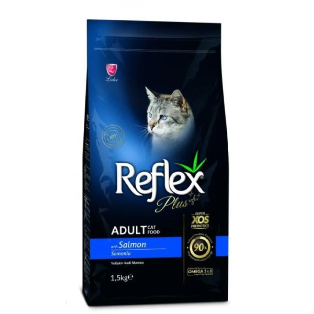 Reflex Plus Adult Cat cu Somon, 15 kg Hrană uscată pentru pisici