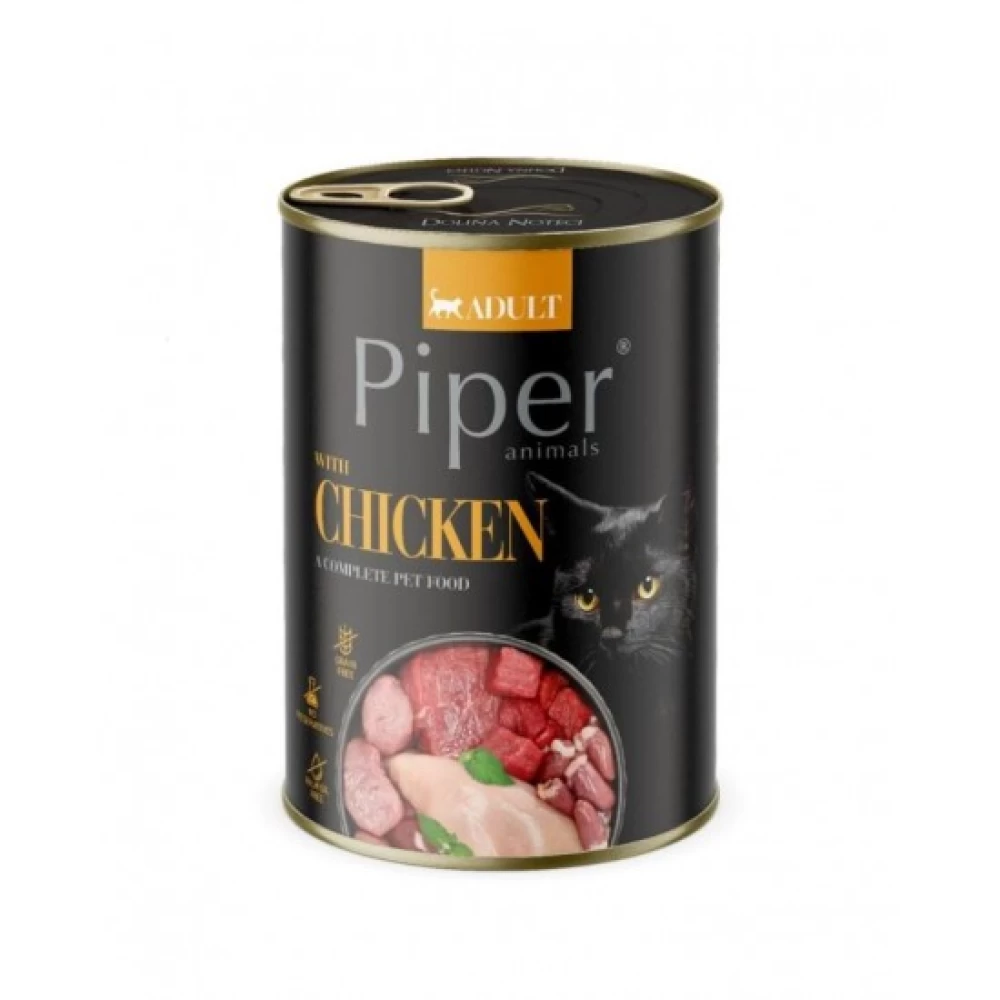 Piper Cat Adult cu Piept de Pui, 400 g Hrană Umedă pentru pisici