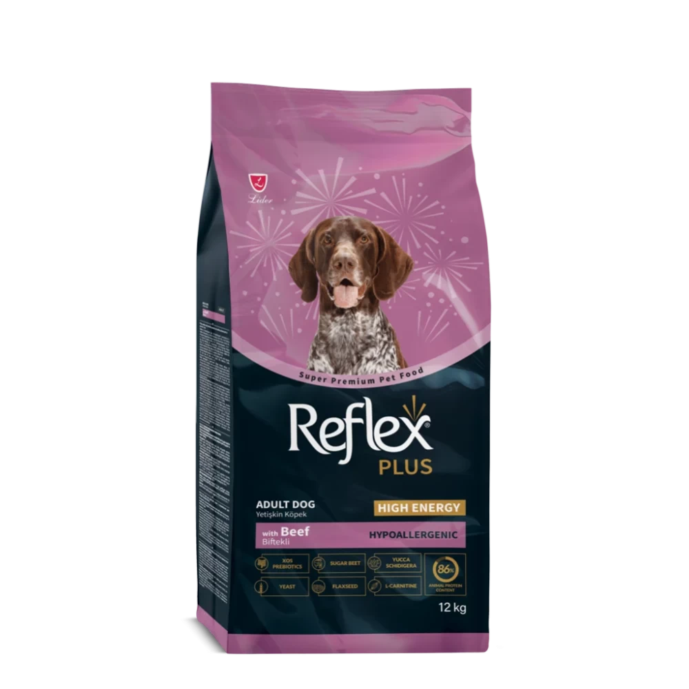 Reflex Plus Dog Adult cu Vita,Hypoalergenic 12kg Hrană Uscată pentru caini