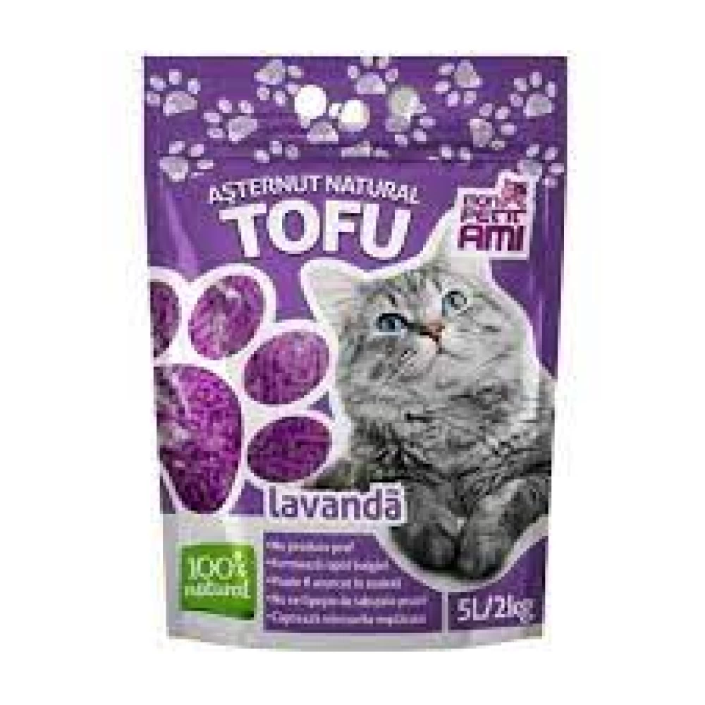 Mon Petit Asternut Igienic pentru Pisici Tofu Lavanda, 5 l