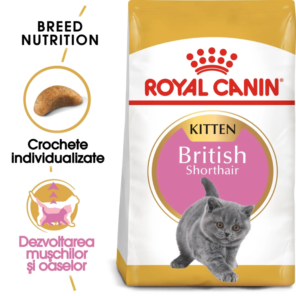 Royal Canin British Shorthair Kitten, 400 g Hrană uscată pentru pisici