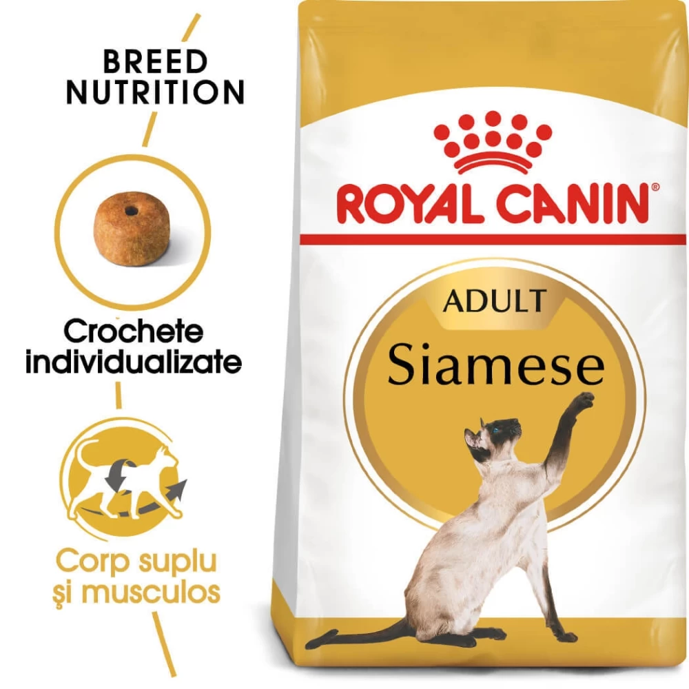 Royal Canin Siamese Adult, 2 kg Hrană uscată pentru pisici