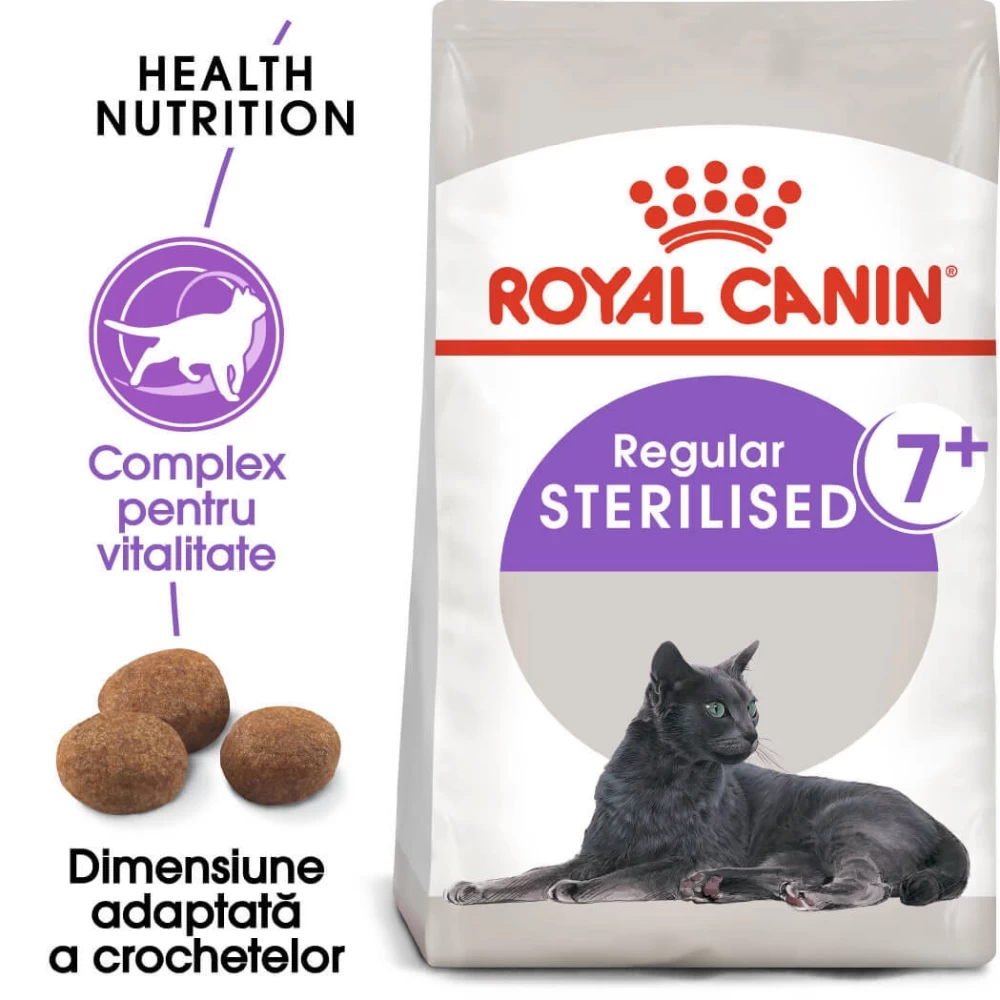 Royal Canin Sterilised 7+, 1.5 kg Hrană uscată pentru pisici