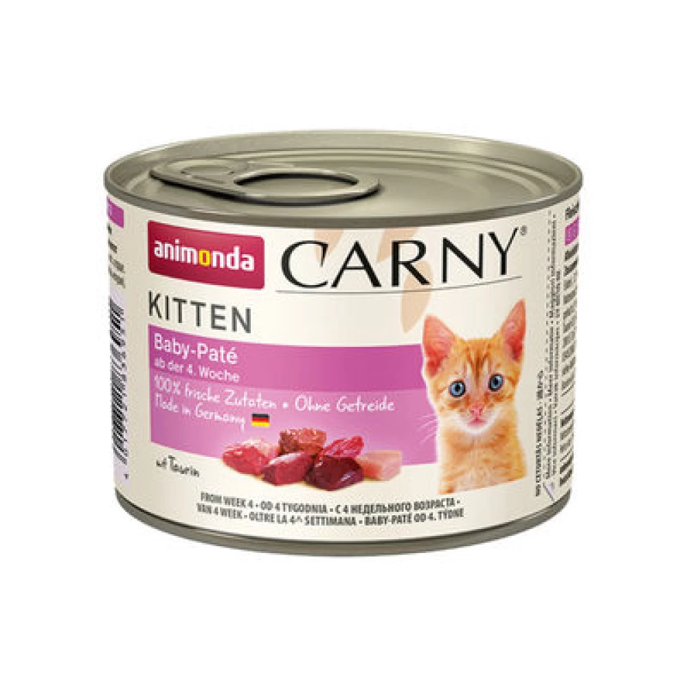 Carny Kitten Baby Pate 200g Hrană Umedă pentru pisici