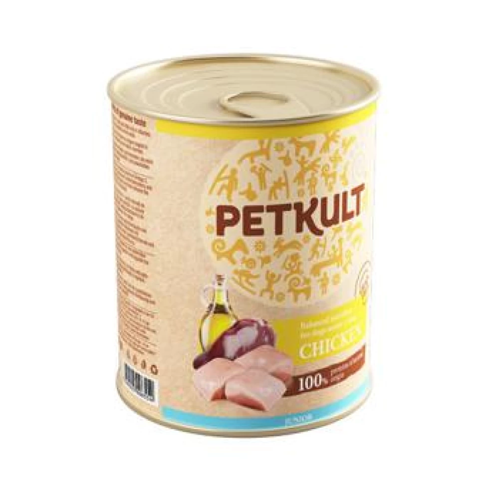 Petkult Junior cu Carne de Pui 800 g Hrană Umedă pentru caini