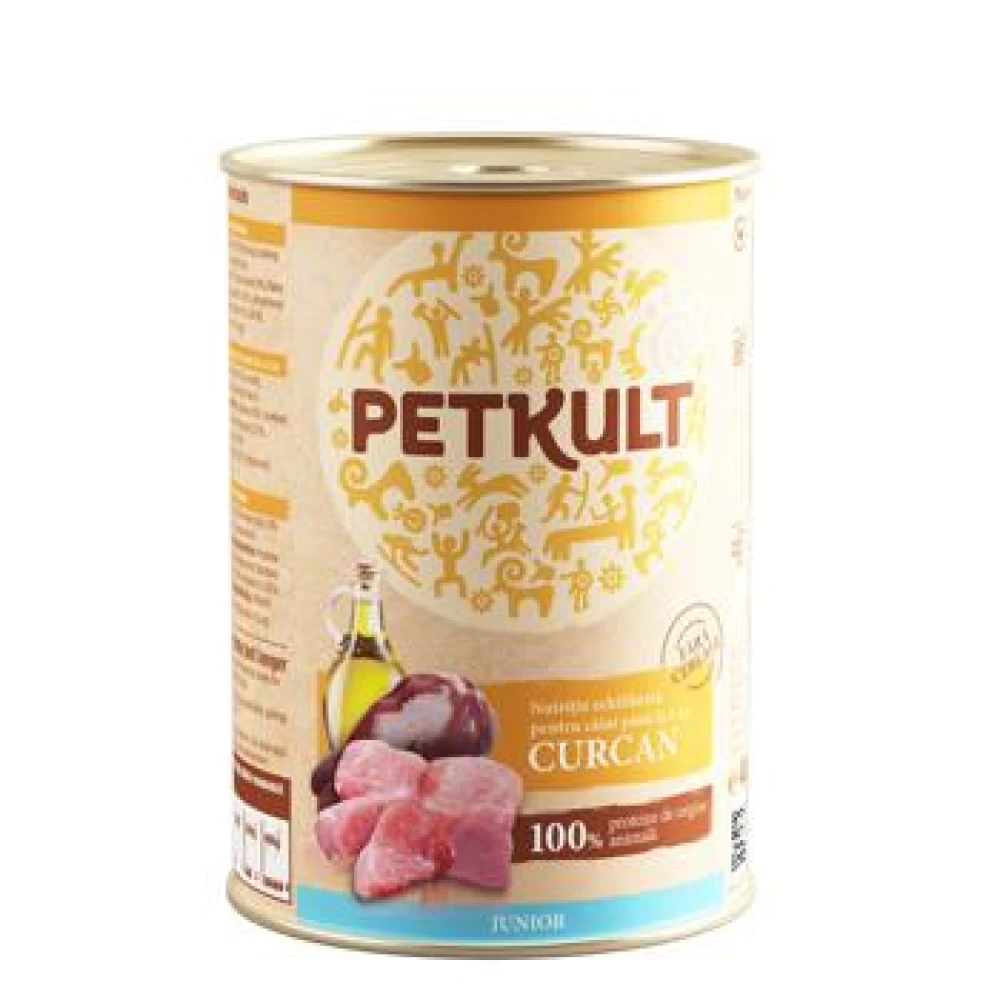 Petkult Junior Curcan 400 g Hrană Umedă pentru caini