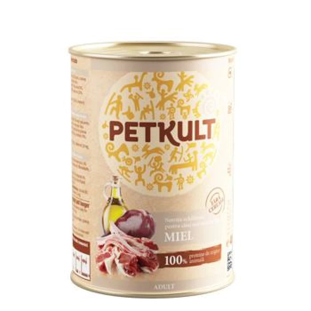 Petkult Adult Dog Miel 400 g Hrană Umedă pentru caini