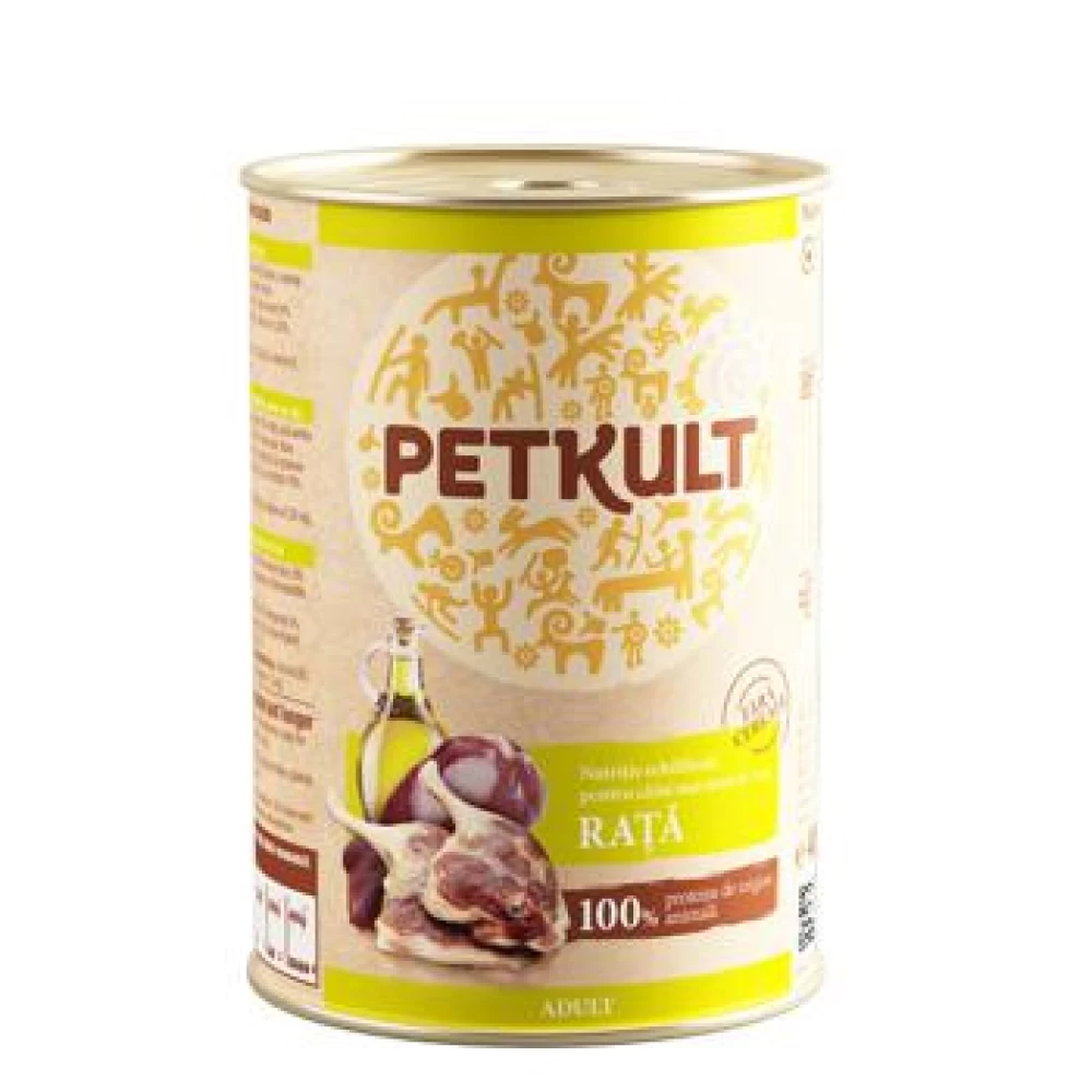 Petkult Adult Dog Rata 400 g Hrană Umedă pentru caini