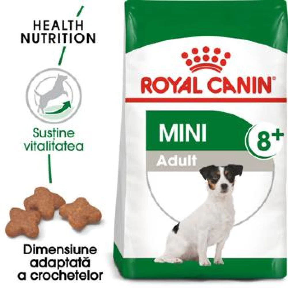 Royal Canin Mini Adult 8+, 2 kg Hrană Uscată pentru caini