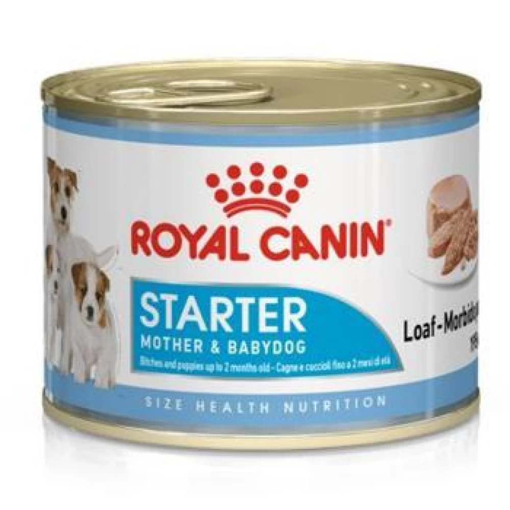 Royal Canin Mini Starter Mousse, 195 g Hrană Umedă pentru caini