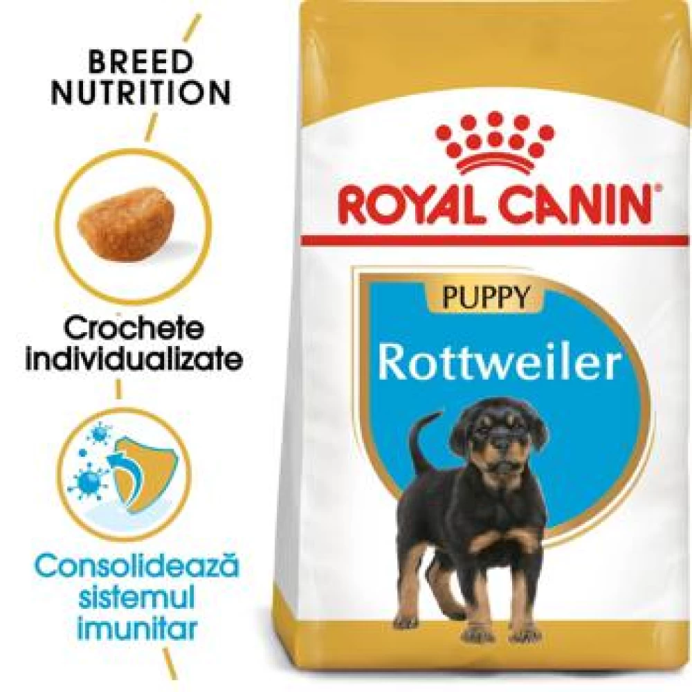 Royal Canin Rottweiler Puppy, 12 kg Hrană Uscată pentru caini