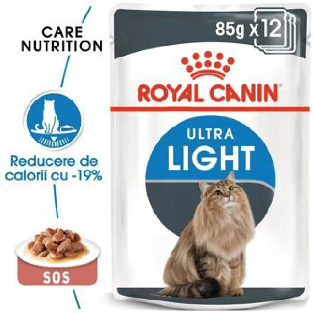 Royal Canin Ultra Light, 85 g Hrană Umedă pentru pisici