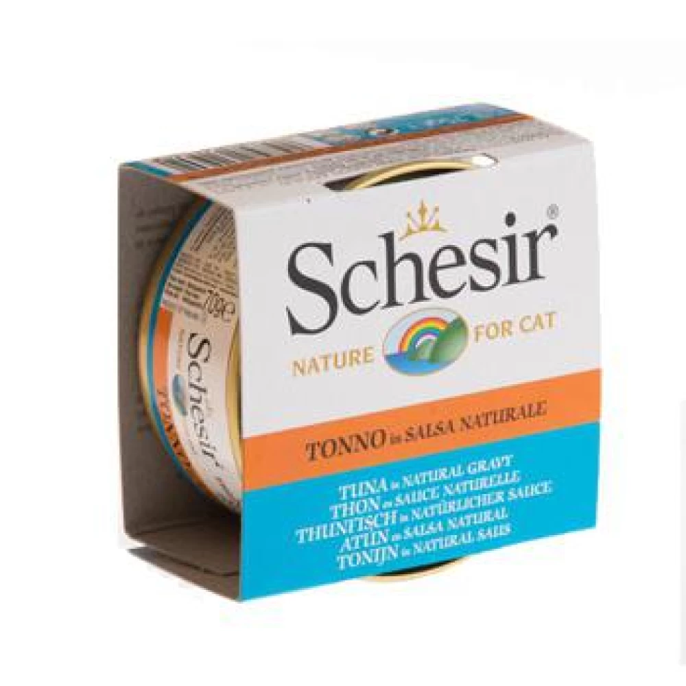 Schesir Cat Conserva Ton in Salsa 70 g Hrană Umedă pentru pisici