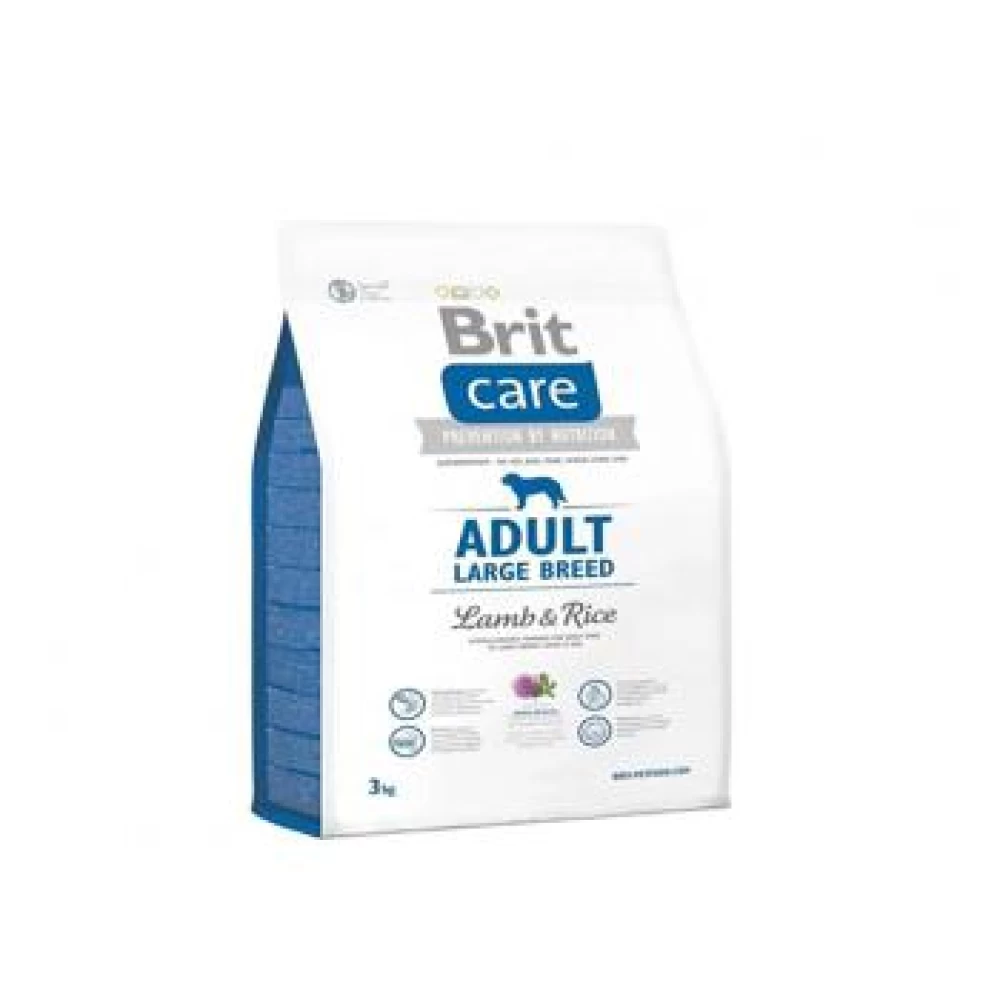 Brit Care Adult Large Breed Miel si Orez 3 kg Hrană Uscată pentru caini