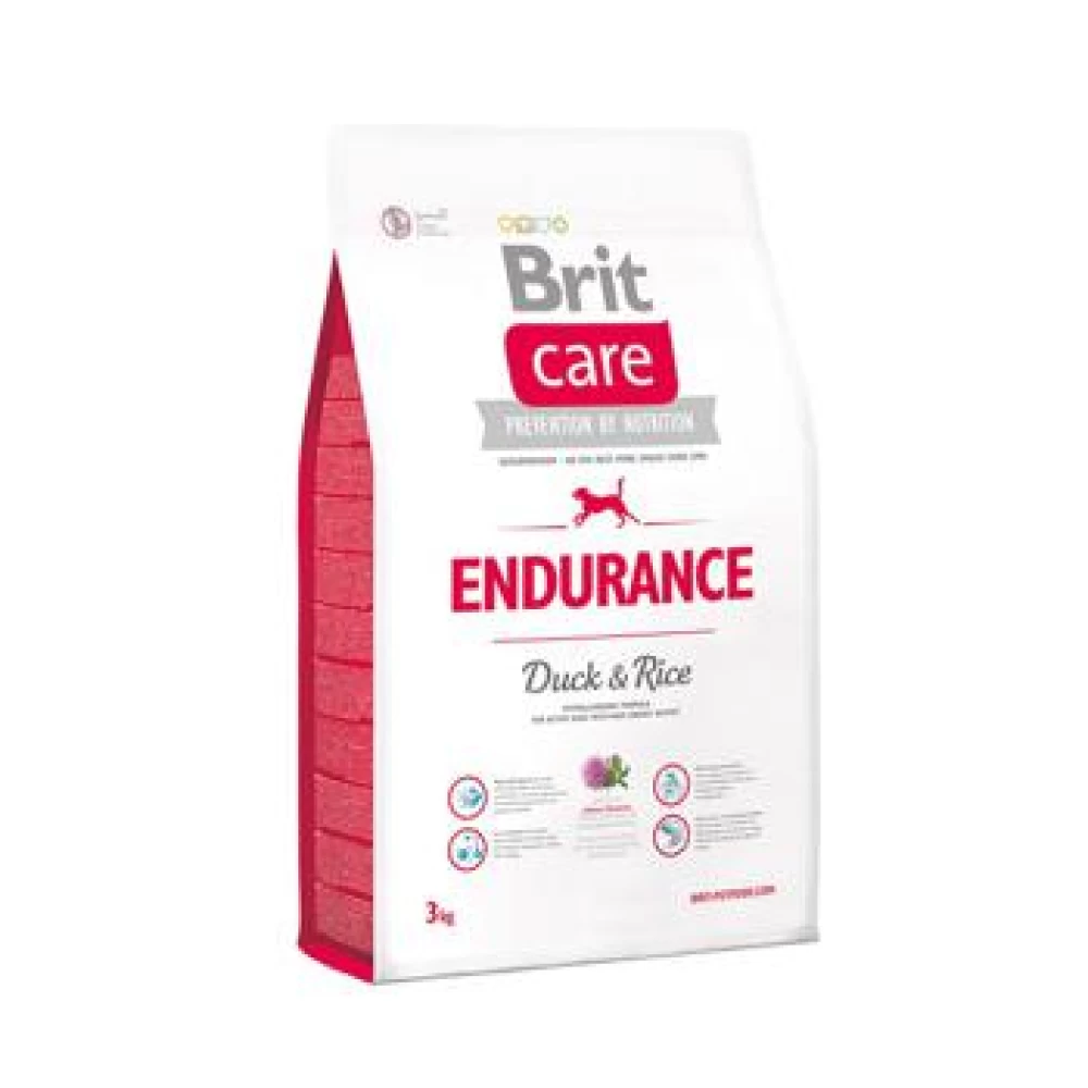 Brit Care Endurance All Breed Rata si Orez, 3 kg Hrană Uscată pentru caini