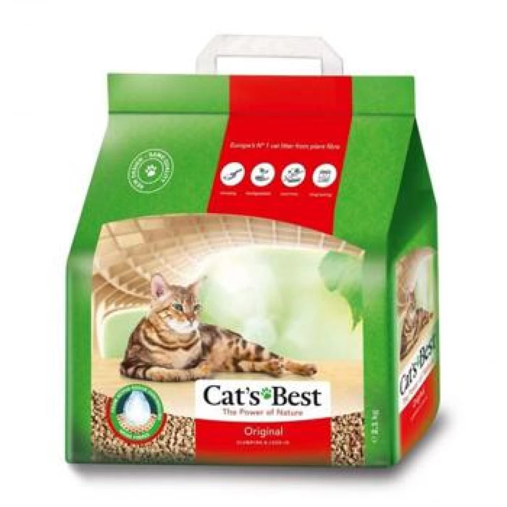 Asternut Igienic Cat's Best Okoplus, 10 litri