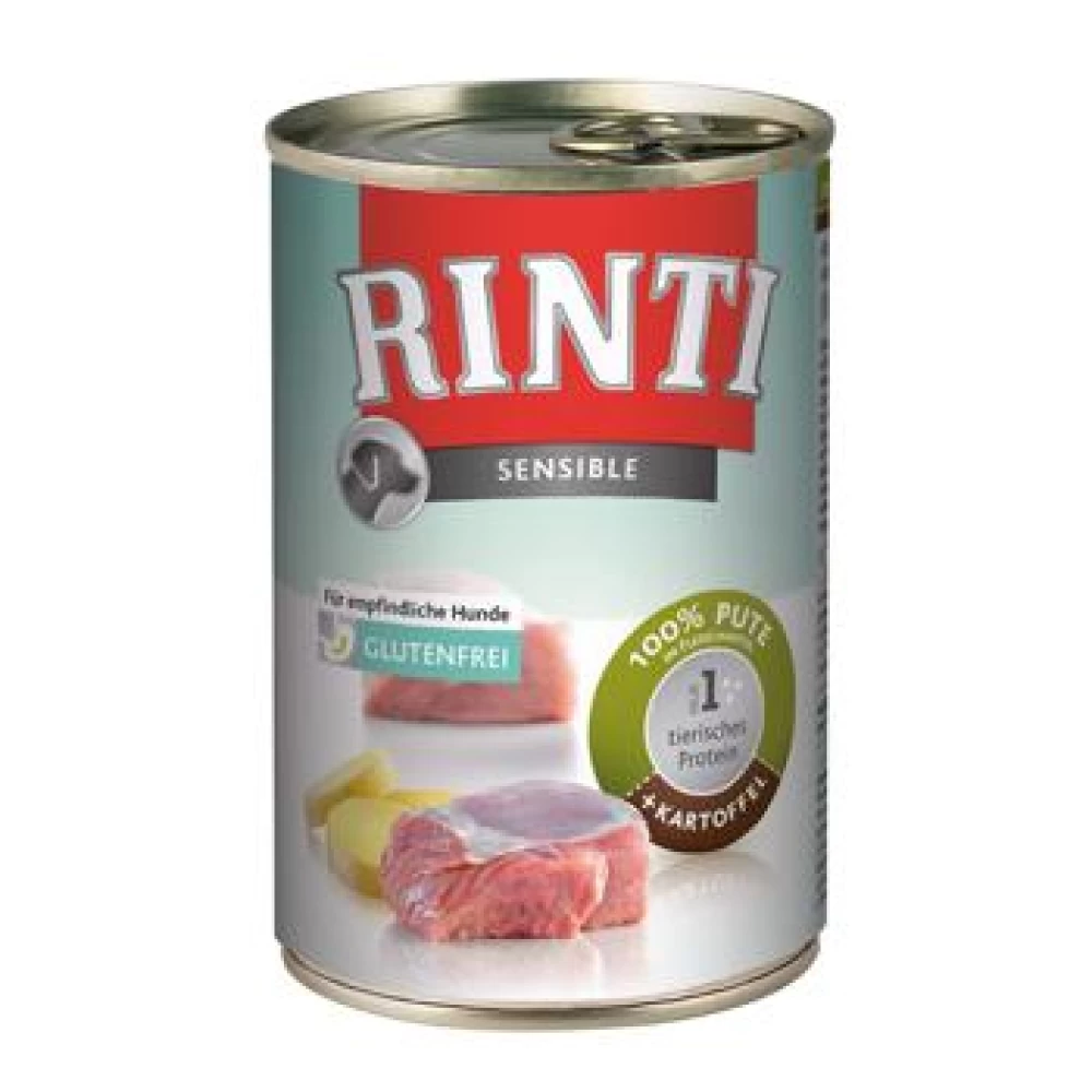 Rinti Sensible Curcan si Cartofi, 400 g Hrană Umedă pentru caini