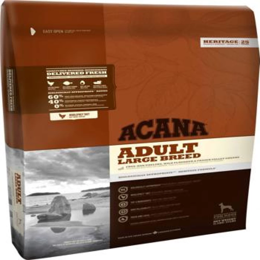 Acana Heritage Adult Talie Mare, 11.4 kg Hrană Uscată pentru caini