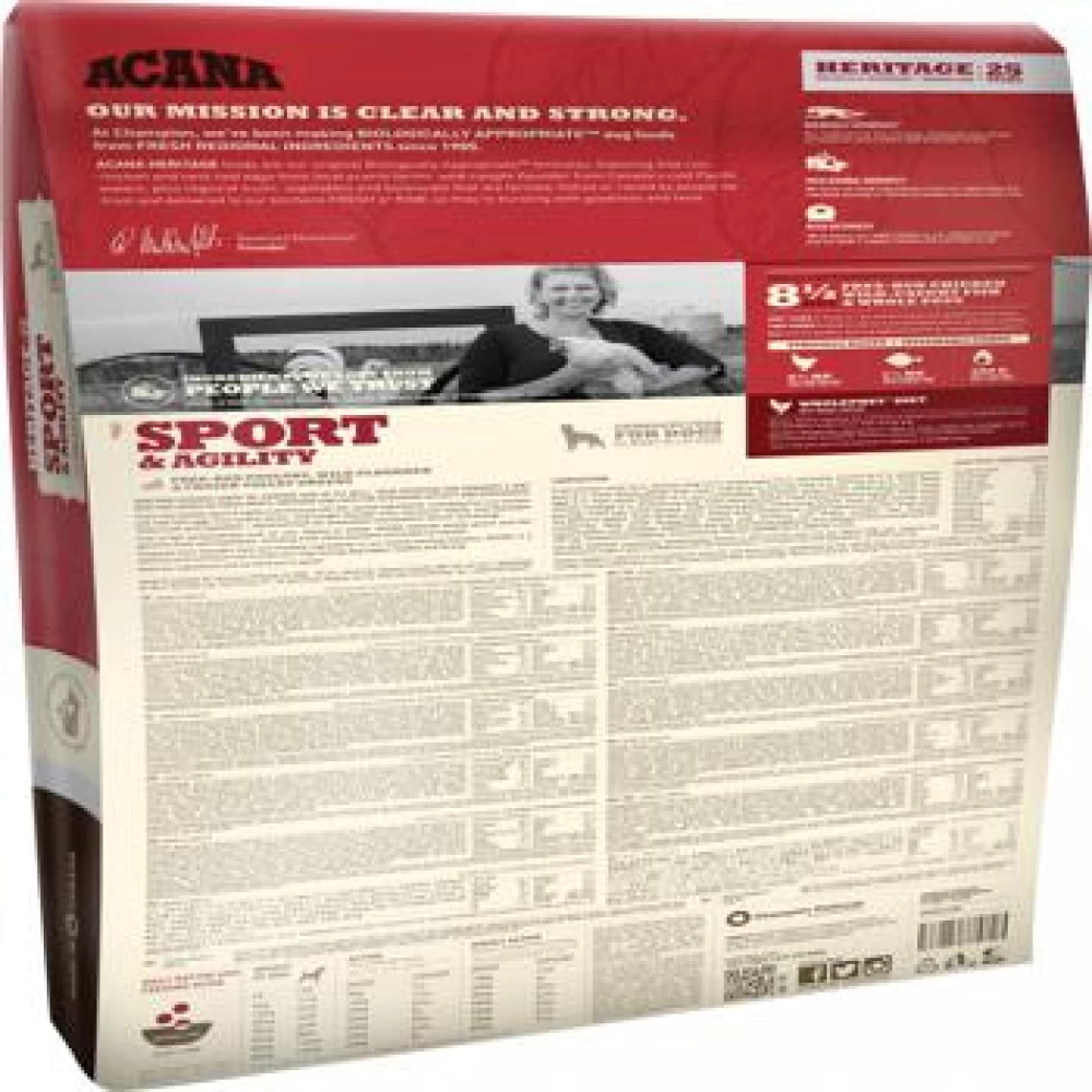 Acana Heritage Sport & Agility, 11.4 kg Hrană Uscată pentru caini