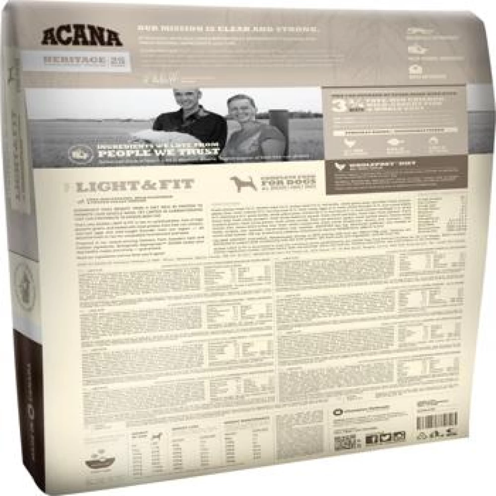 Acana Heritage Light&Fit 11.4 kg Hrană Uscată pentru caini