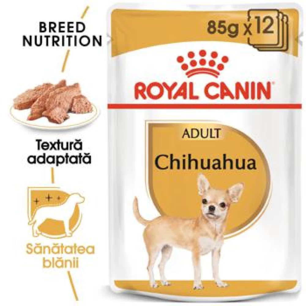 Royal Canin Chihuahua Adult, 85 g Hrană Umedă pentru caini