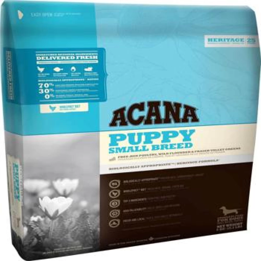 Acana Heritage Puppy Small Breed, 6 kg Hrană Uscată pentru caini