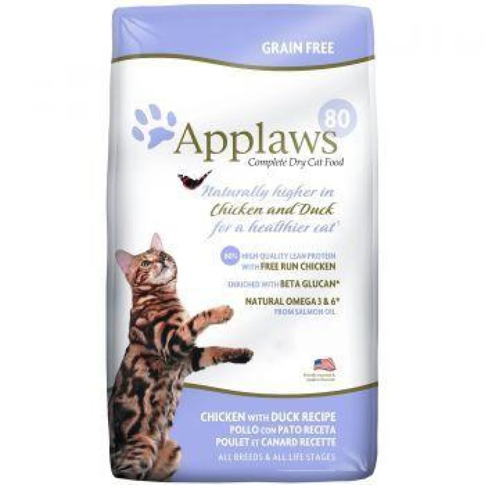 Applaws Cat Adult Pui si Rata 2 kg Hrană uscată pentru pisici