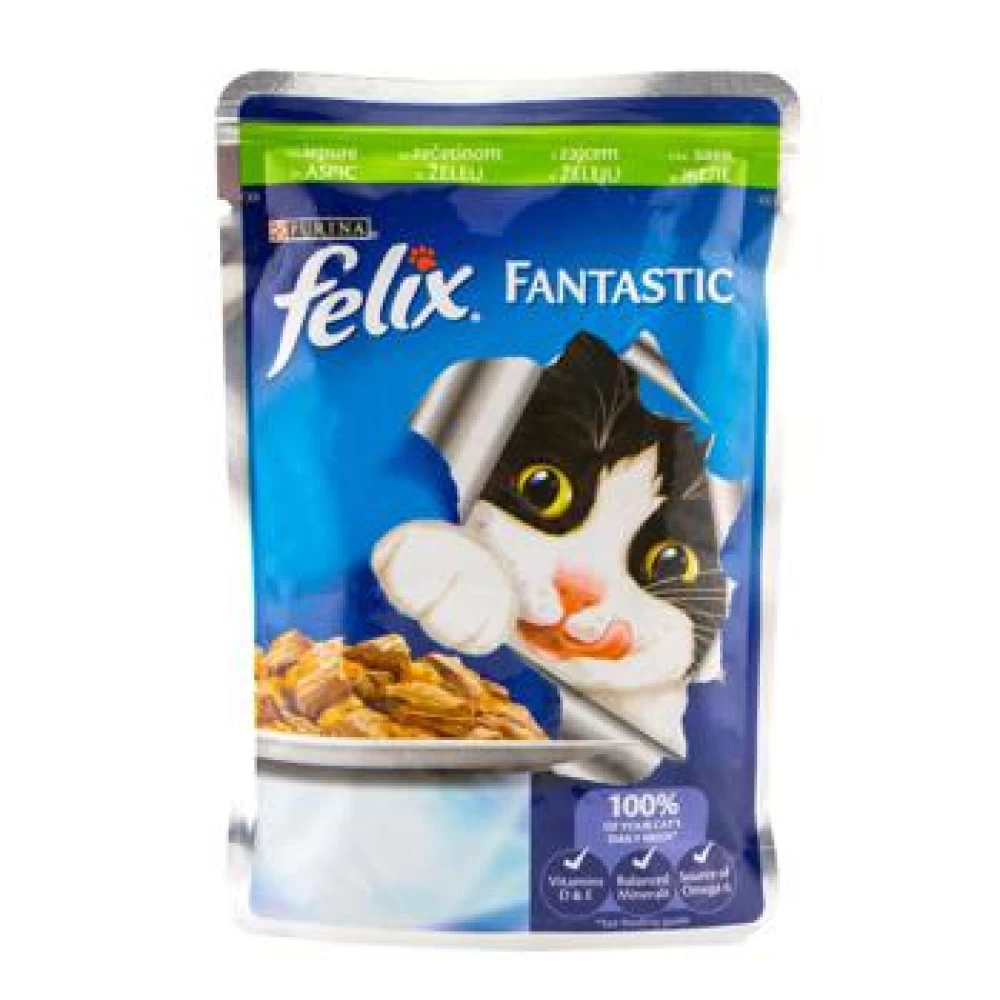 Felix Fantastic cu Iepure, Plic 100 g Hrană Umedă pentru pisici