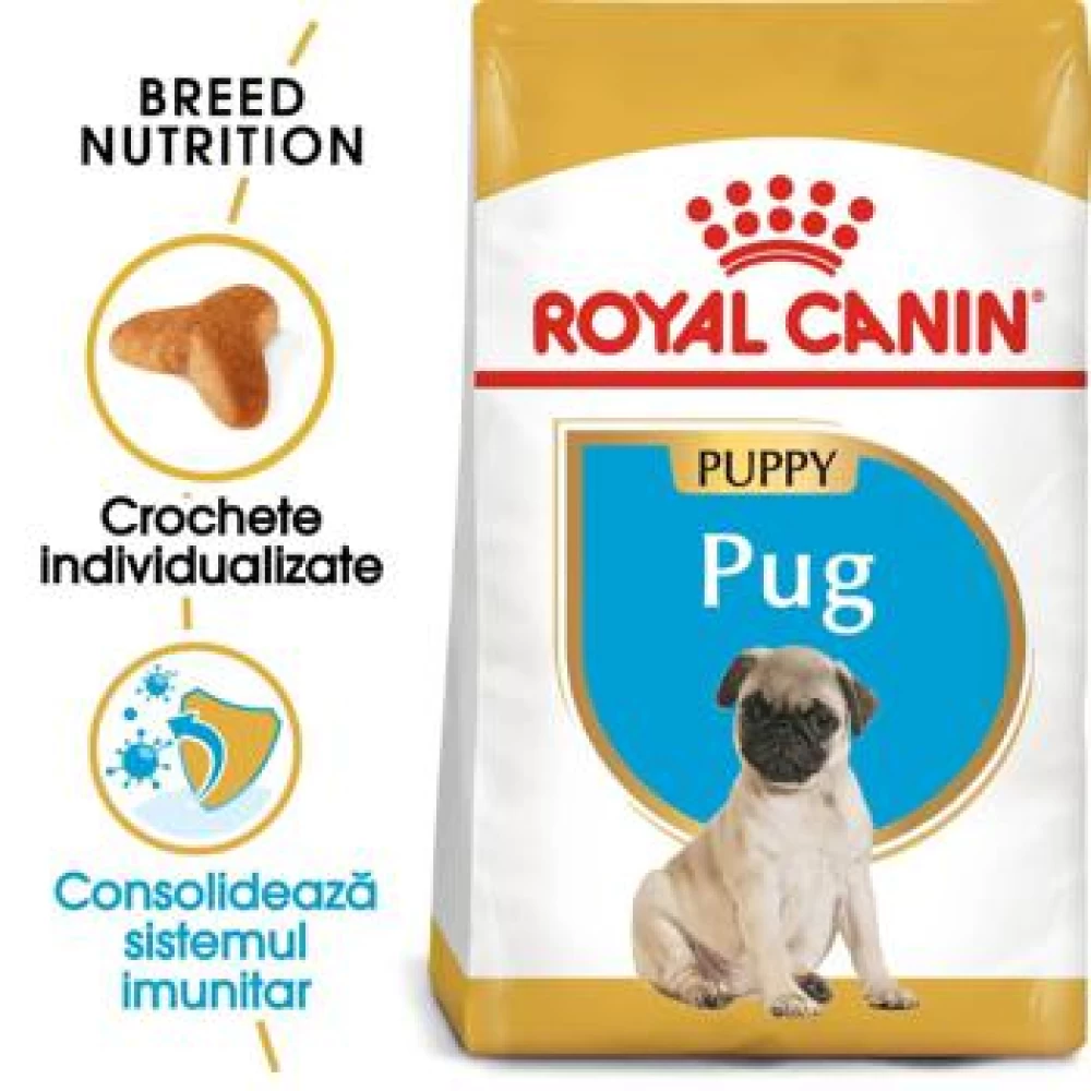 Royal Canin Pug Puppy, 1.5 kg Hrană Uscată pentru caini