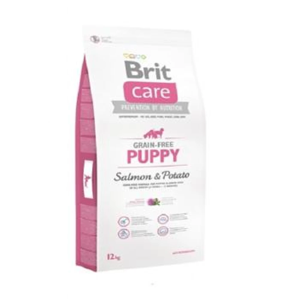 Brit Care Grain Free Puppy Somon si Cartofi, 12kg Hrană Uscată pentru caini