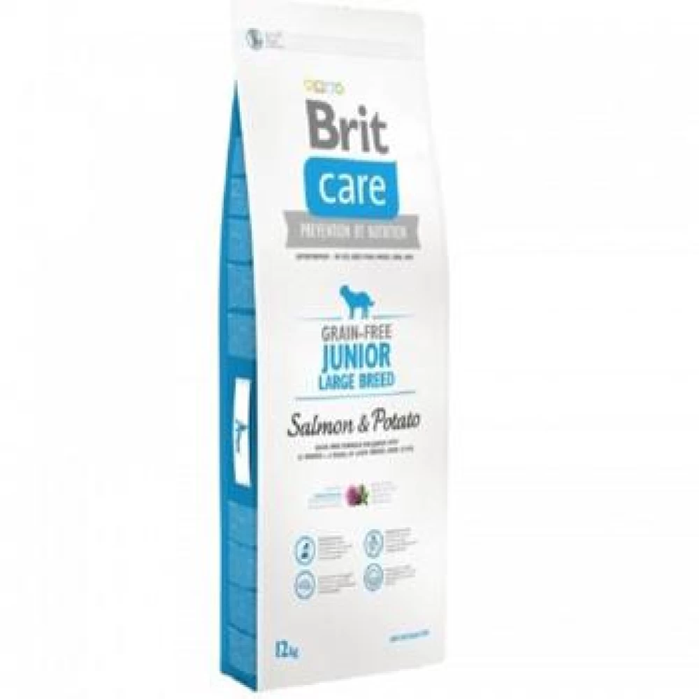 Brit Care Grain Free Junior Large Breed Somon si Cartofi, 12 kg