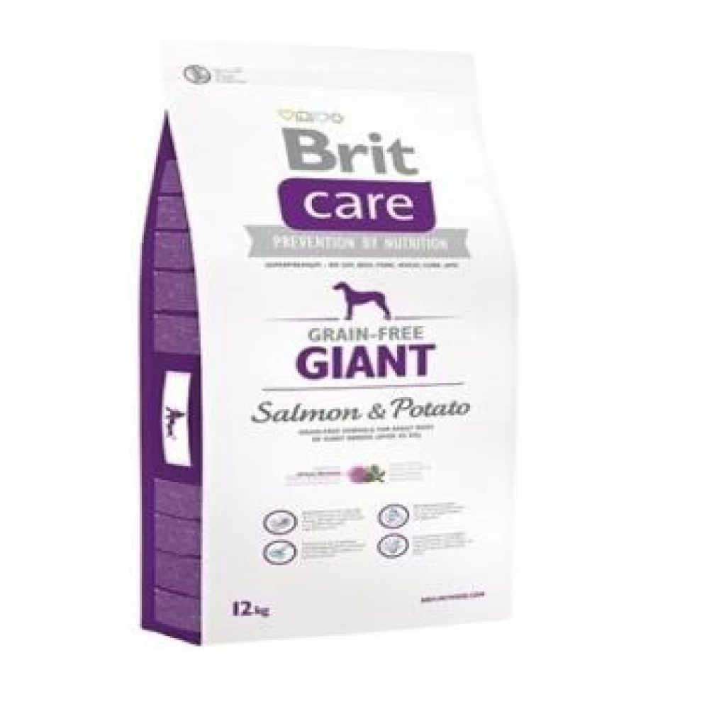 Brit Care Grain Free Giant Somon si Cartofi, 12 kg Hrană Uscată pentru caini