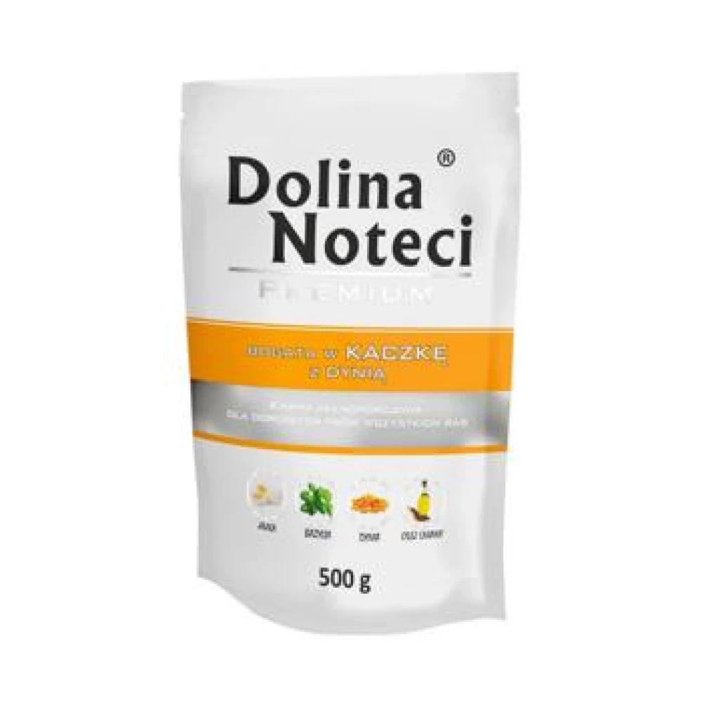 Dolina Noteci, Plic Rata si Dovleac, 500 g Hrană Umedă pentru caini