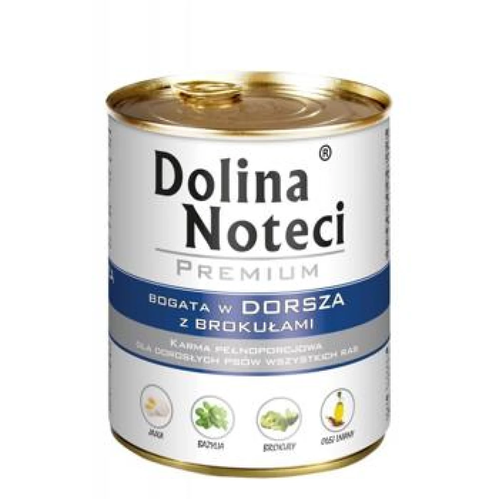 Dolina Noteci Cod si Brocoli 800 g Hrană Umedă pentru caini