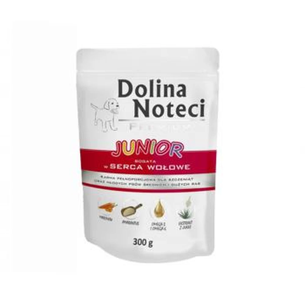 Dolina Noteci Plic Junior Inima Vita 300 g Hrană Umedă pentru caini