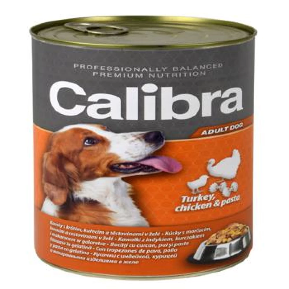 Calibra Dog Conserva Turkey and Chicken and Pasta in Jelly 1240 g