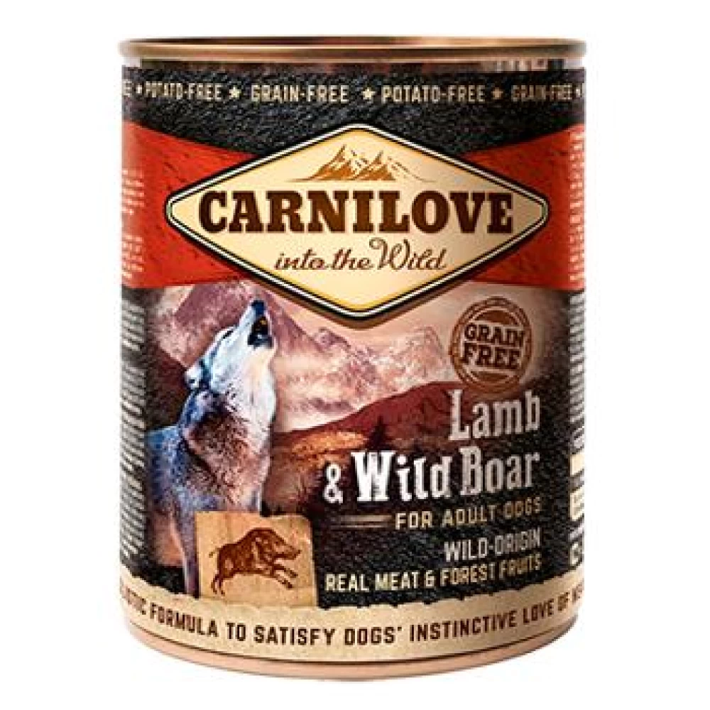 Carnilove Wild Meat Miel si Mistret 400 g Hrană Umedă pentru caini