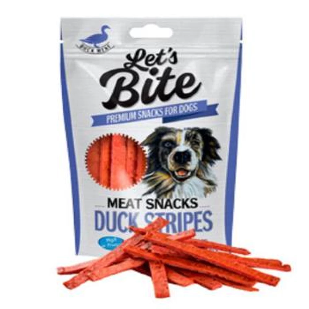 Brit Lets Bite Meat Snacks Duck Stripes 80 g