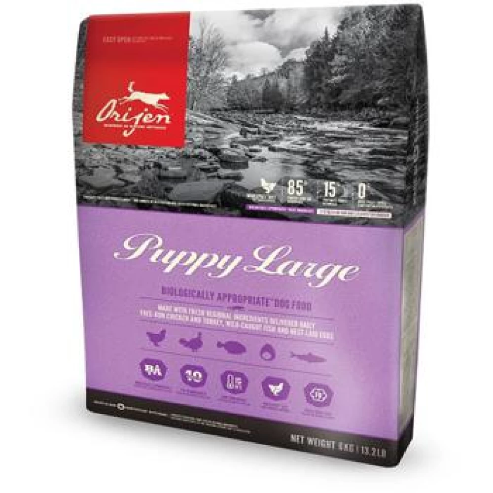 Orijen Puppy Large Breed, 11.4 kg Hrană Uscată pentru caini