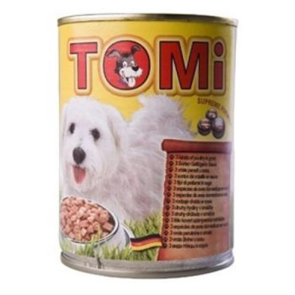 Conserva Tomi Dog cu 3 Feluri de Pasare, 400 g